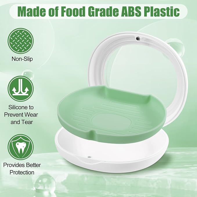 Retainer Case,Aligner Case,Retainer Holder With Remover Tool And Cleaning Brush With Vent Holes Compatible With Aligner Case, Retainer Case,Orthodontic Supplies Case