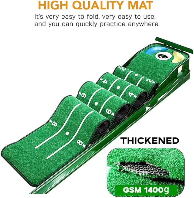 Golf Putting Mat for Various Skill Levels-StrideForce Fitness