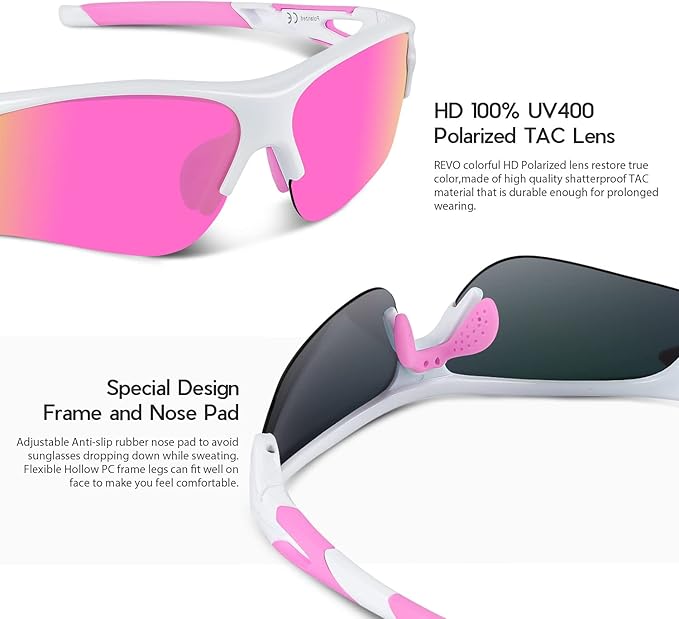 BEACOOL Polarized Sports Sunglasses for Men Women Youth Baseball Fishing Cycling Running Golf Motorcycle Tac Glasses UV400-StrideForce Fitness