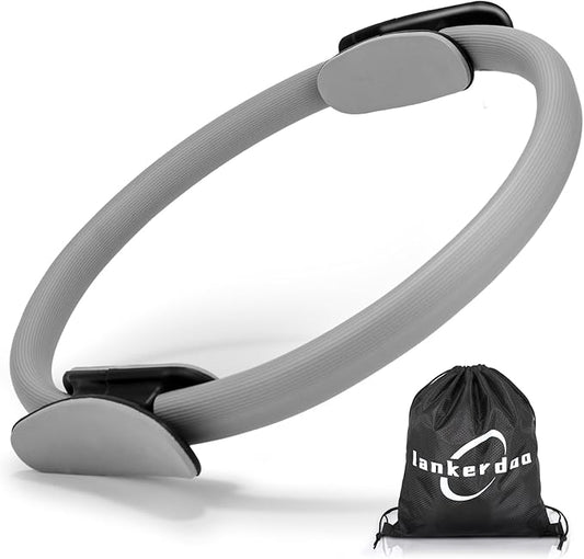 Pilates Ring Fitness Circle 14" Yoga Rings Magic Circle with Dual Padded Handles for Toning Arms, Thighs/Legs & Core，Home Exercise Equipment ﻿-StrideForce Fitness