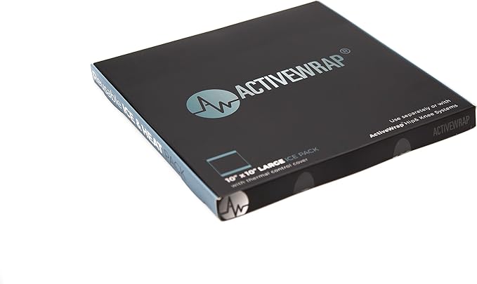 Ice Pack for Injuries Reusable, Hot Cold Packs for Pain Relief, First Aid & Injury Recovery. Individual Pack Cover Included for use in ActiveWrap Hip, Knee or Back Ice Wraps Lg, 10 x 10 inches-StrideForce Fitness