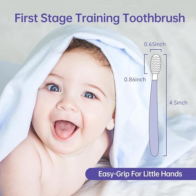 Kids Tongue Scraper, Tongue Cleaner for Infant & Newborn, Baby Oral Cleaner Newborn, Toddler Toothbrush for Tooth Mouth Gum Clean, Infant Toothbrush Oral Cleaning Stick…