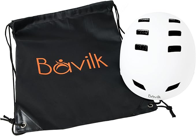 Bike Helmet 3 Sizes for Teenager Kids Youth Adults,Bavilk Skateboard Helmet Adjustable Multi-Sport Bicycle Cycling Scooter Roller Skate Inline Skating Rollerblading for Girls Boys Women Men Teen-StrideForce Fitness