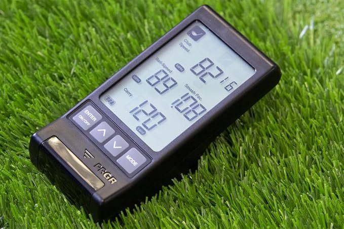 HS 130-A Portable Golf Launch Monitor | Doppler Radar Measures Club & Ball Speed, Smash Factor, Total & Carry Distance | Tracks Swing Speed Training Aids-StrideForce Fitness