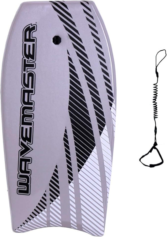 44 inch Body Board Ultimate Wavemaster Pro Bodyboard, Super EPS Core with Pro Quality Wrist Leash-StrideForce Fitness