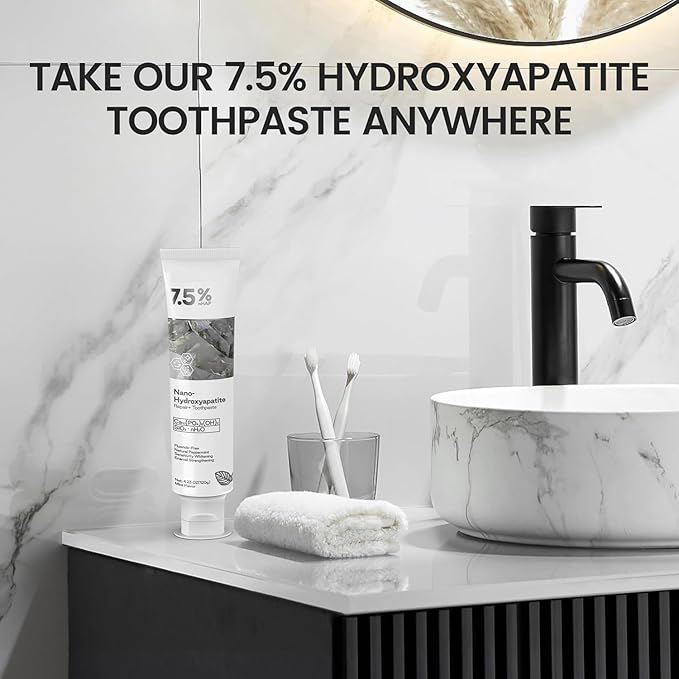 Hydroxyapatite Toothpaste for Advanced Enamel Protection, Gentle and Effective Formula, Fresh Breath, Deep Cleaning Care Toothpaste,Suitable for Sensitive Teeth (2)