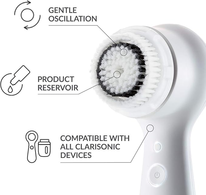 Clarisonic Sensitive Facial Cleansing Brush Head Replacement for Mia 1, Mia 2, Mia Fit, Alpha Fit, 2 Count