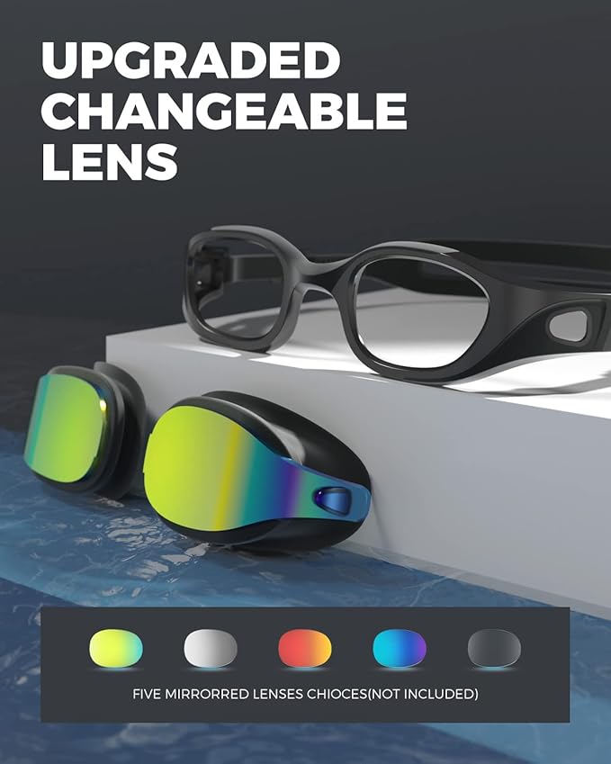 OMID Swim Goggles, P3 Anti-Fog Swimming Goggles for Men Women Anti-UV Goggles-StrideForce Fitness