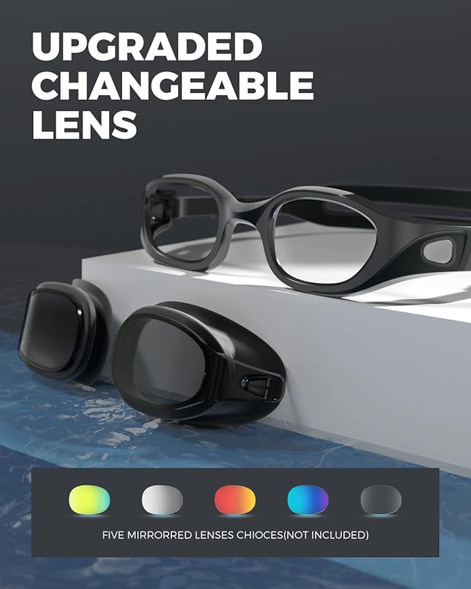 OMID Swim Goggles, P3 Anti-Fog Swimming Goggles for Men Women Anti-UV Goggles-StrideForce Fitness