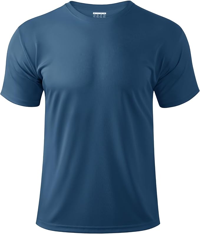 Boladeci Men's Swim Shirt Short Sleeve UPF 50+ Sun Protection SPF UV Moisture Wicking Lightweight Quick Dry Rash Guard-StrideForce Fitness