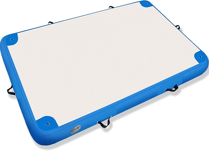 Inflatable Lake Float for Adults, Multi-Person Inflatable Swim Deck with None-Slip Surface, Swimming Water Platform, Floating Island - Dock - Raft for Pool & Beach, Lake, River Fun-StrideForce Fitness