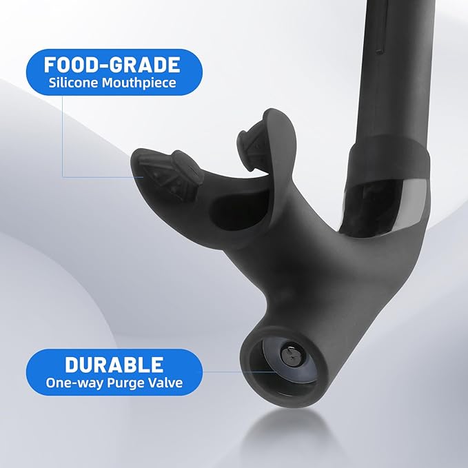 Supertrip Adult Lap Swim Snorkel for Training and Snorkeling-StrideForce Fitness