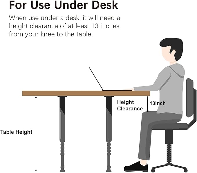 Mini Exercise Bike, himaly Under Desk Bike Pedal Exerciser Portable Foot Cycle Arm & Leg Peddler Machine with LCD Screen Displays-StrideForce Fitness