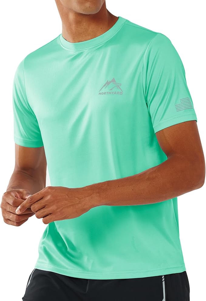 NORTHYARD Men's UPF 50+ Sun Protection Shirts Swim SPF UV Quick Dry Short Sleeve T-Shirts for Athletic Fishing Rash Guard-StrideForce Fitness