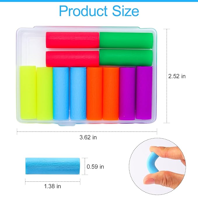 12PCS Aligner Chew, Aligner Trays Chompers for Invisalign, Orthodontic Chompers Retainer Trays Seaters with Travel Carrying Case (Blue)