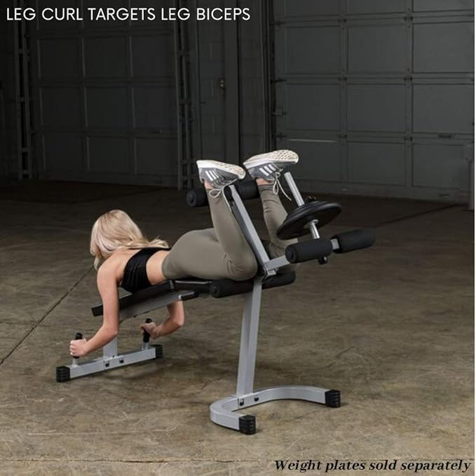 Body-Solid Powerline Leg Curl and Extension Machine - Ideal for Quad and Hamstring Workouts, Home Gym Equipment, Leg Workout Machine with Bench for Leg Extension and Curl-StrideForce Fitness