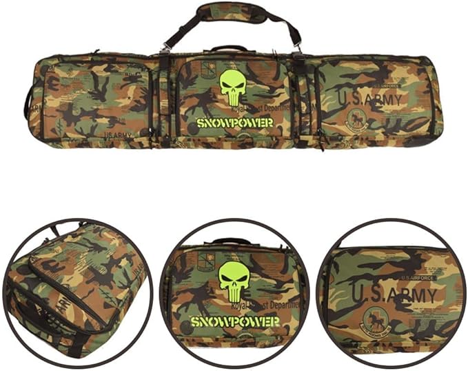 UNISTRENGH Waterproof Snowboard Bag Multi-compartment Adjustable Durable Snow Sports Equipment Backpack Bags for Air Travel-StrideForce Fitness