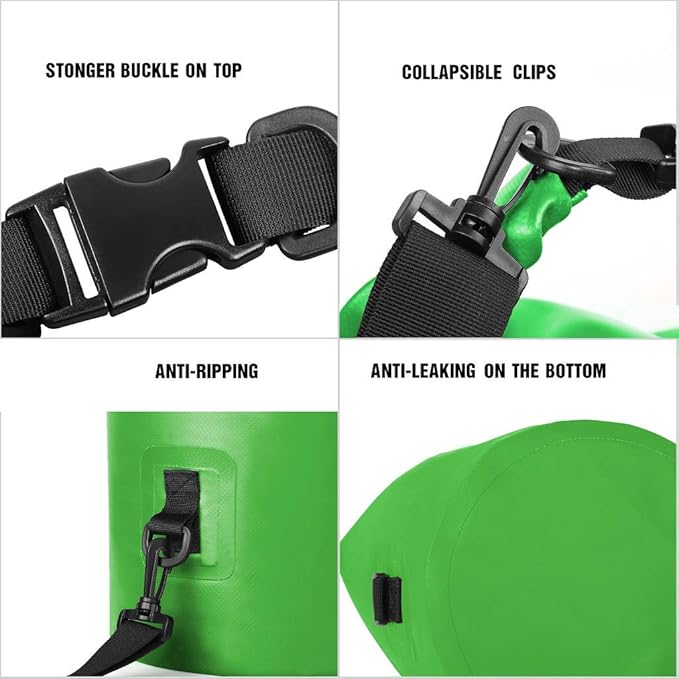 Unigear Dry Bag Waterproof, 2L/5L/10L/20L/30L/40L Floating and Lightweight Bags for Kayaking, Boating, Fishing, Swimming and Camping with Waterproof Phone Case-StrideForce Fitness