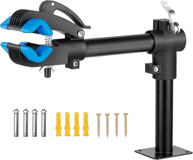 Urban Deco Bike Repair Stand Bench Mount Bike Stand Wall Mounted Bike Work Stand Bicycles Maintenance Rack Bike Clamp for Road Mountain Bike,Road Bike-StrideForce Fitness