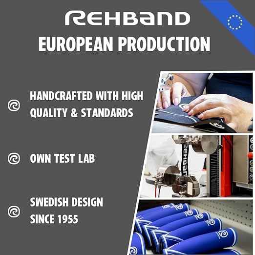 Rehband Knee Sleeve 3mm Neoprene, Lightweight Knee Brace for Endurance and Ball Sports, Unisex Compression Starter Knee-Sleeves, Breathable Running Knee Support, Colour:Purple, Size:Small