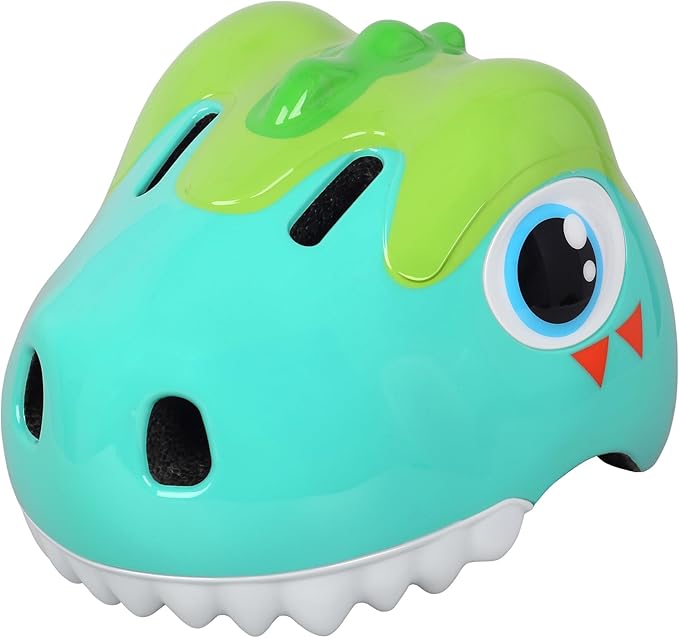 Dinosaur Bike Helmet for 1-3-5-8 Toddler Baby Kids, Lightweight Bicycle Helmet for Cycling Skateboard Roller Skate & Multi-Sports,2 Sizes for Boys and Girls-StrideForce Fitness