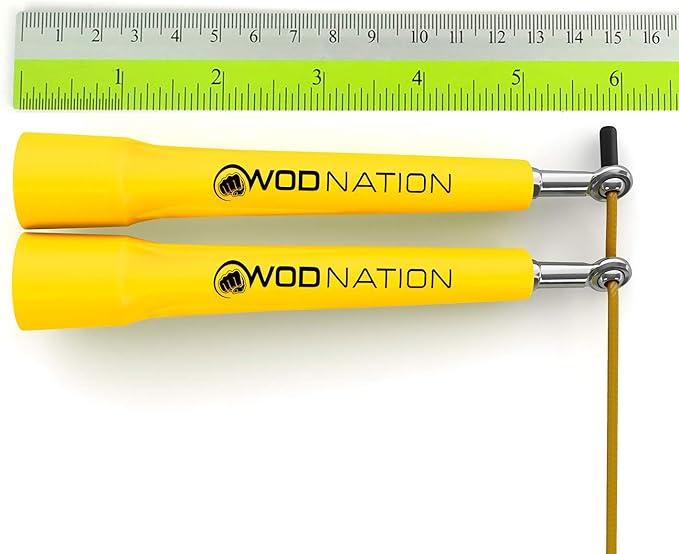 WOD Nation Adjustable Speed Jump Rope For Men, Women & Children - Blazing Fast Fitness Skipping Rope Perfect for Boxing, MMA, Endurance-StrideForce Fitness