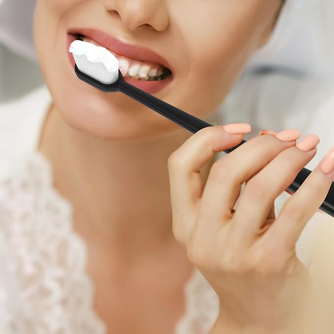 FUOYLOO 10Pcs Ultra Soft Toothbrushes for Women and Pregnant Adults Micro Nano Bristles for Gentle Gum Care Deep Cleaning Teeth and Tongue Residue Manual Toothbrush