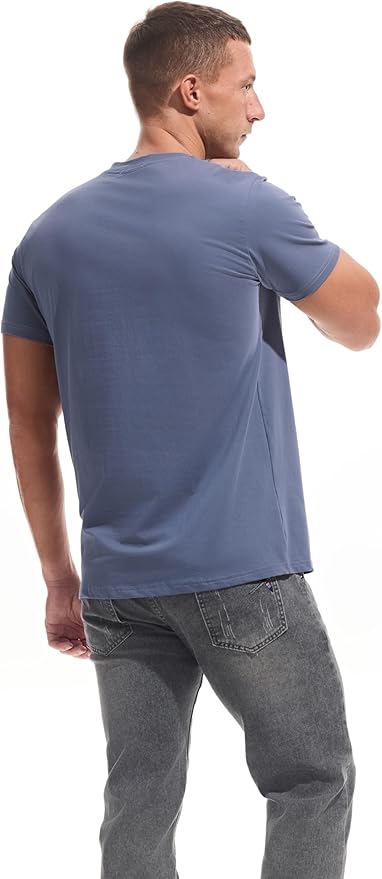 VEIISAR Premium V Neck T Shirts for Men - Modern Fitted Tees Vneck Undershirts-StrideForce Fitness