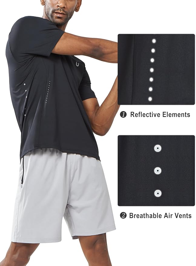 NORTHYARD Mens Athletic Shirts Short Sleeve Gym Workout Running Training Sports Performance T Shirt Basic Tee for Men-StrideForce Fitness