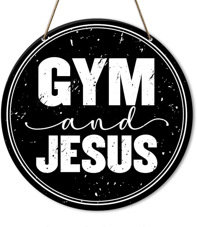 Gym Sign Decor, Home Gym Sign, Workout Room Fitness Room Decor Gym Sign Decoration, Gym Gift for Trainer Exercise Lover, Gym And Gym-StrideForce Fitness