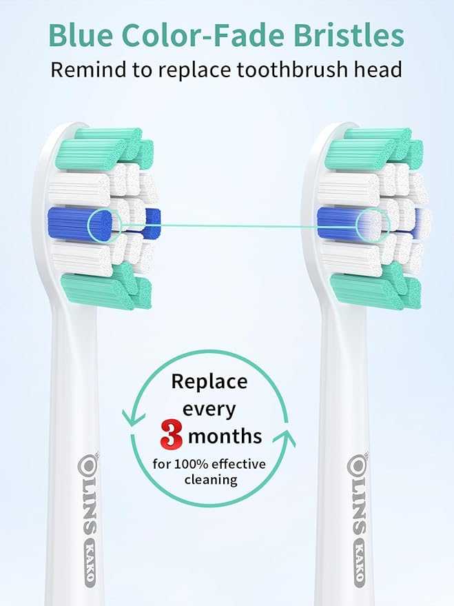 Replacement Brush Heads for Philips Sonicare Toothbrush Handles Toothbrush Heads for Sonicare (Pack of 8)