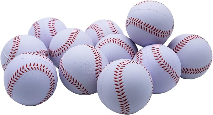 Magicorange Baseball, Foam Baseballs 20 Pack Practice Training Baseballs Unmarked Baseball Soft Toss, Batting, Fielding, Hitting, Pitching-StrideForce Fitness