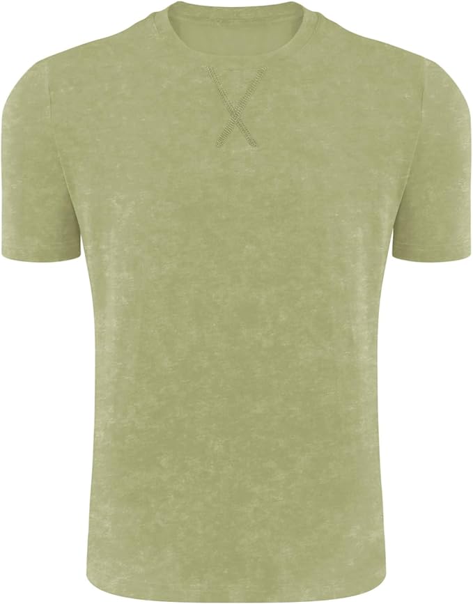 LOGEEYAR Men's Athletic Washed T-Shirts Basic Crew Neck Tees Tops Causal Distressed Cotton T Shirts for Men-StrideForce Fitness