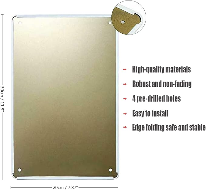 Funny Gym Decor Vintage Metal Signs Push Yourself Retro Tin Sign for Workout Room Decor Home Gym Decor Motivational Wall Art 12x8 Inch-StrideForce Fitness