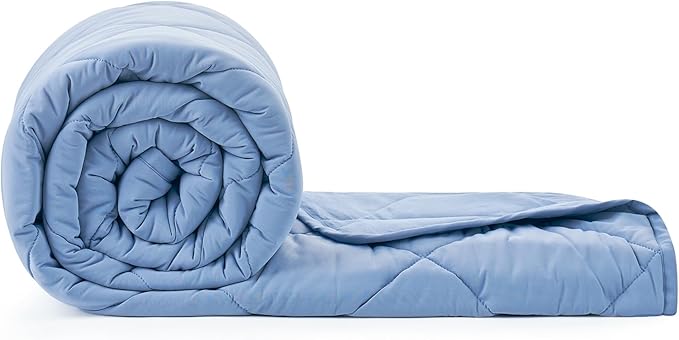 Cozy Bliss Cooling Throw Blanket for Hot Sleepers, Q-Max 0.4 Cooling Comfort 50x70, Cold Blankets for Night Sweats Sleeping, Ultra-Cool Lightweight Breathable Summer Blanket for Bed Travel-StrideForce Fitness