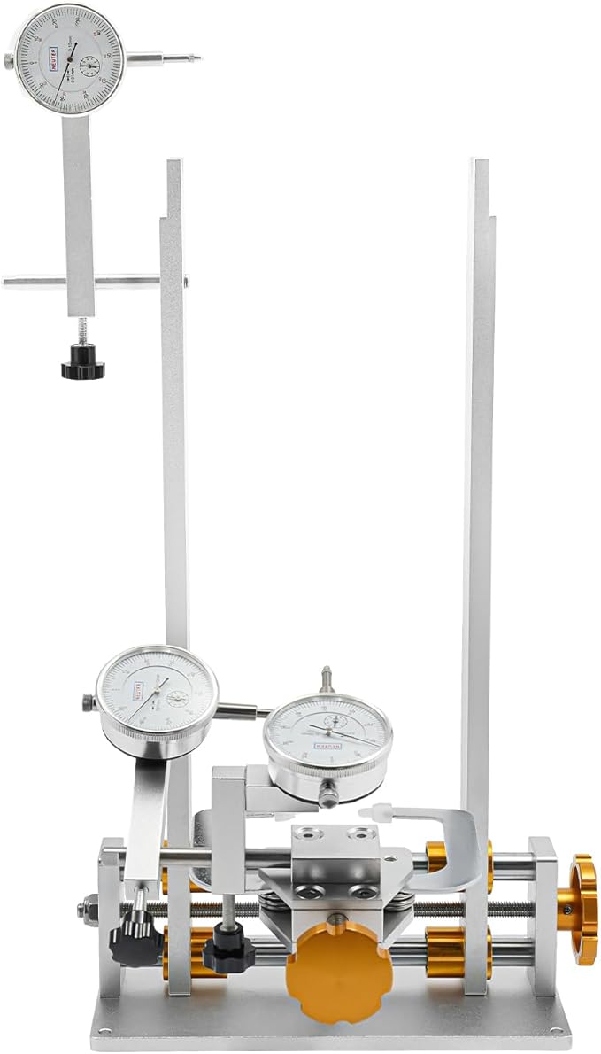 Bicycle Wheel Truing Stand, Professional Bike Wheel Repair Bracket with 3 Guages for 10-29 inch Wheels, Adjustable Rim Width-StrideForce Fitness