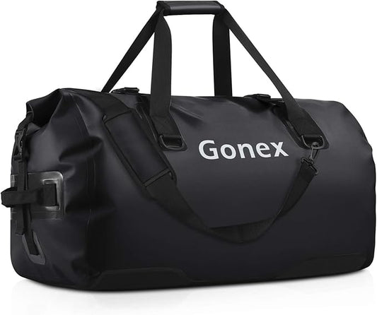 Gonex 40L 60L 80L Extra Large Waterproof Duffle Travel Dry Duffel Bag Heavy Duty Bag with Durable Straps & Handles for Kayaking Paddleboarding Boating Rafting Fishing-StrideForce Fitness