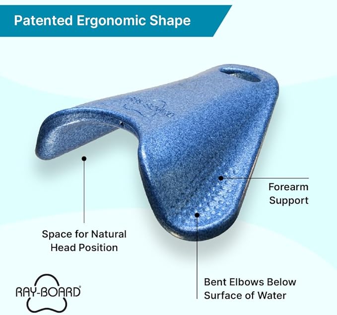 Swim Kickboard: Ergonomic for Comfort and Performance- Promotes Natural Swimming Position, Supportive Kick Board | Advanced Workout and Training Equipment for Pool-StrideForce Fitness