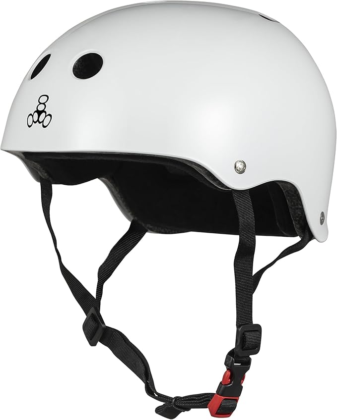 Triple Eight Certified Sweatsaver Helmet for Skateboarding, BMX, Roller Derby, Roller Skating, Inline Skating, Scooter and Bike-StrideForce Fitness
