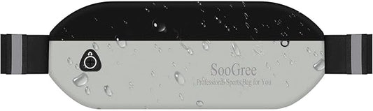 Slim Fanny Packs for Women Men,Waterproof Waist Pack with Reflective Strip Adjustable Strap,Running Belt for Sports Workout Cycling Hiking, Casual Hands-Free Wallets Phone Bag (Style 1)-StrideForce Fitness