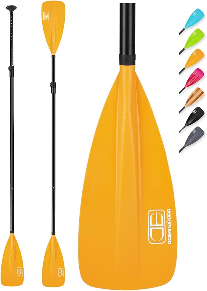 OCEANBROAD SUP Paddle - Adjustable Stand-Up Paddle for Paddleboard Kayak, Adjustable Aluminum Alloy Shaft with Reinforced Nylon Blades-StrideForce Fitness