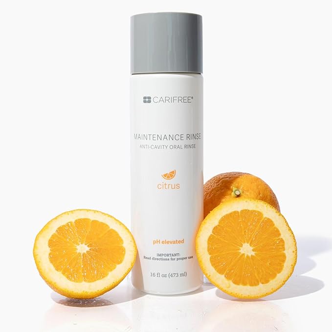 CariFree Maintenance Rinse, Citrus Flavored, Anti-Cavity Fluoride Mouthwash, Dentist Recommended, Prevents Oral Decay, Freshens Breath, Alcohol-Free, Neutralizes pH (Previously CTx3)