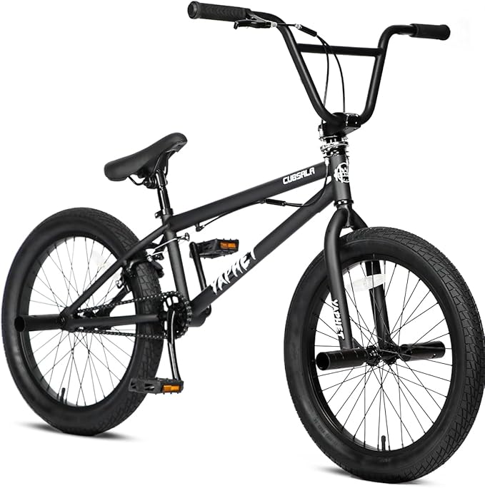 Freestyle BMX Bike, 20 Inch Yaphet Bicycle for Teen Beginner and Adult Riders, Bike with Hi-Ten Steel Frame, Multiple Colors-StrideForce Fitness