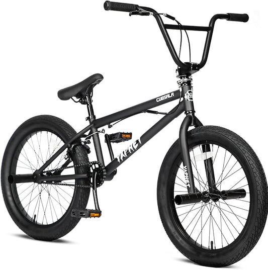 Freestyle BMX Bike, 20 Inch Yaphet Bicycle for Teen Beginner and Adult Riders, Bike with Hi-Ten Steel Frame, Multiple Colors-StrideForce Fitness