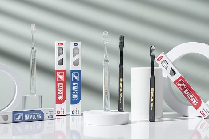 Orthodontic Toothbrush for Braces [2 Packs][Made in Korea] V Trim Cutting American Bristles Braces Toothbrush for Brackets and Wires Cleaning (Ortho Compact 20 Soft, 2 Pack)