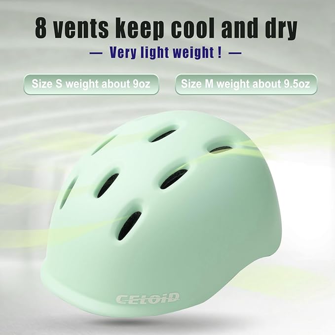 Kids Bike Helmet,Toddler Cyling Helmets for Ages 5-8-9-10-12-14-16Years Youth Boys & Girls,Child Adjustable Multi-Sport Bicycle Skateboard Roller Skate Scooter Balance Skateboarding Helmet-StrideForce Fitness