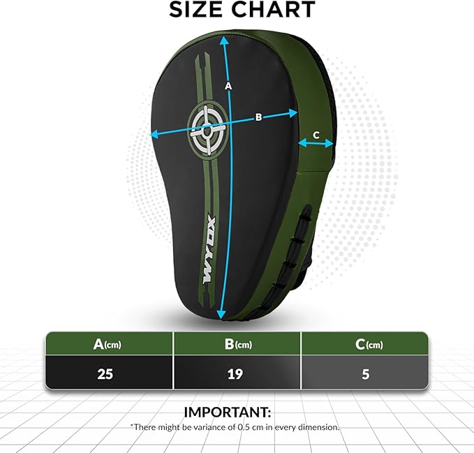 WYOX Curved Boxing Punch Mitts – Boxing Pads Training Set, Punching Mitts for Adults, Kickboxing Pads, Muay Thai Pads, Karate Pads, MMA Training Equipment, Martial Arts Focus Pads-StrideForce Fitness