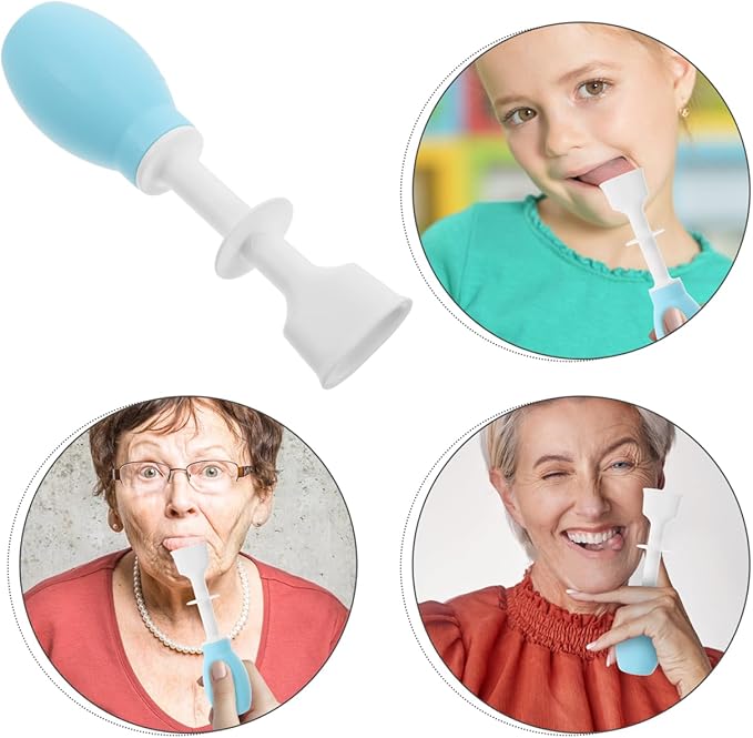 Baluue Tongue Suction Device and Puller Oral Muscle Trainer for Speech Rehabilitation Swallowing Exercises and Tongue Tip Training for Adults