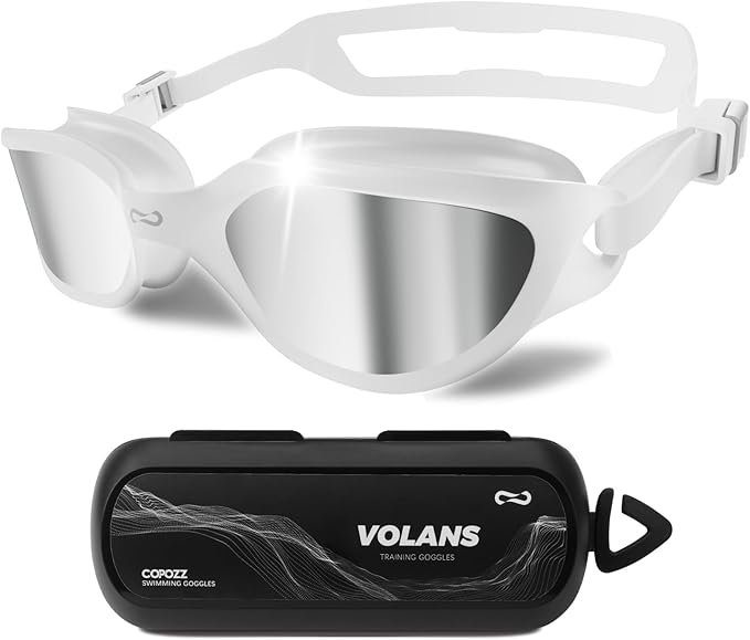 COPOZZ Swim Goggles Adult Women, Swimming Goggles for Women & Men, Anti-Fog No Leaking UV Protection for Adult-StrideForce Fitness