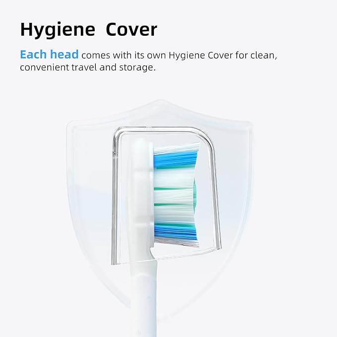 Gum Care Replacement Heads for Philips Sonicare, Electric Toothbrush Replacement Heads for Adults, Soft Bristles, White 10 Pack